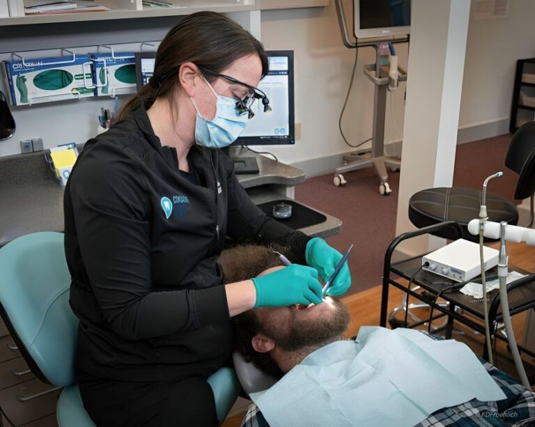 dental team member working with instruments west coxsackie