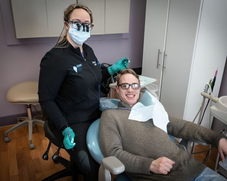 dentist and patient smiling west coxsackie ny